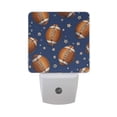thumbnail image 1 of Rugby Football with Gold Stars LED Night Light Sensor Lamp Plug-in Adjustable Brightness 2 Pack, 1 of 7