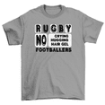 thumbnail image 1 of Rugby Footballers No Crying Hugging Hair Gel T-Shirt Men, 1 of 2