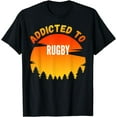 thumbnail image 1 of Rugby Gift, Addicted to Rugby T-Shirt, 1 of 3