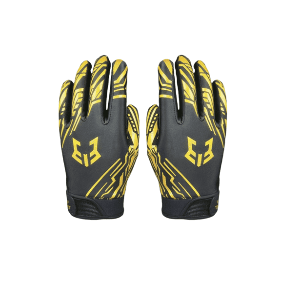 Rugby Gloves All-Season for Men & Women Football Gloves for Men - Enhanced Performance and High Grip Receiver Gloves for Rugby, Adults and Youth Polyester Knit Fabric