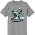 thumbnail image 1 of Rugby Goose Step Adult Heather Gray Crew Neck Short Sleeve Tee-Small, 1 of 4
