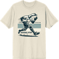 thumbnail image 1 of Rugby Goose Step Adult Natural Crew Neck Short Sleeve Tee-Medium, 1 of 2