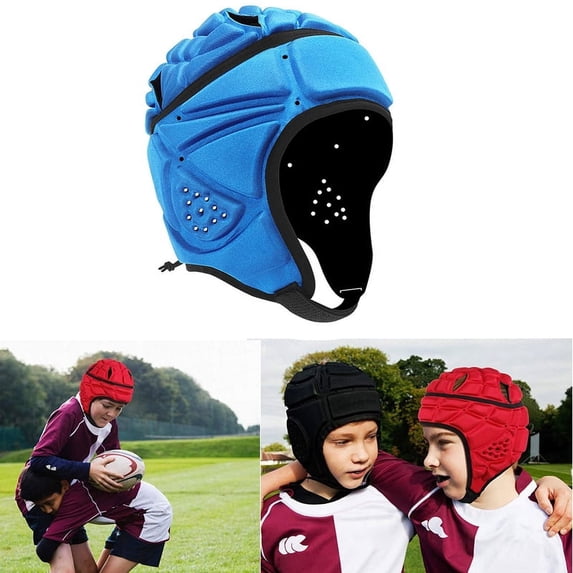 Rugby Helmet Headgear Headgear for Soccer Cap Head Protector Soft Protective Helmet for Kids Youth Baby Football Visor