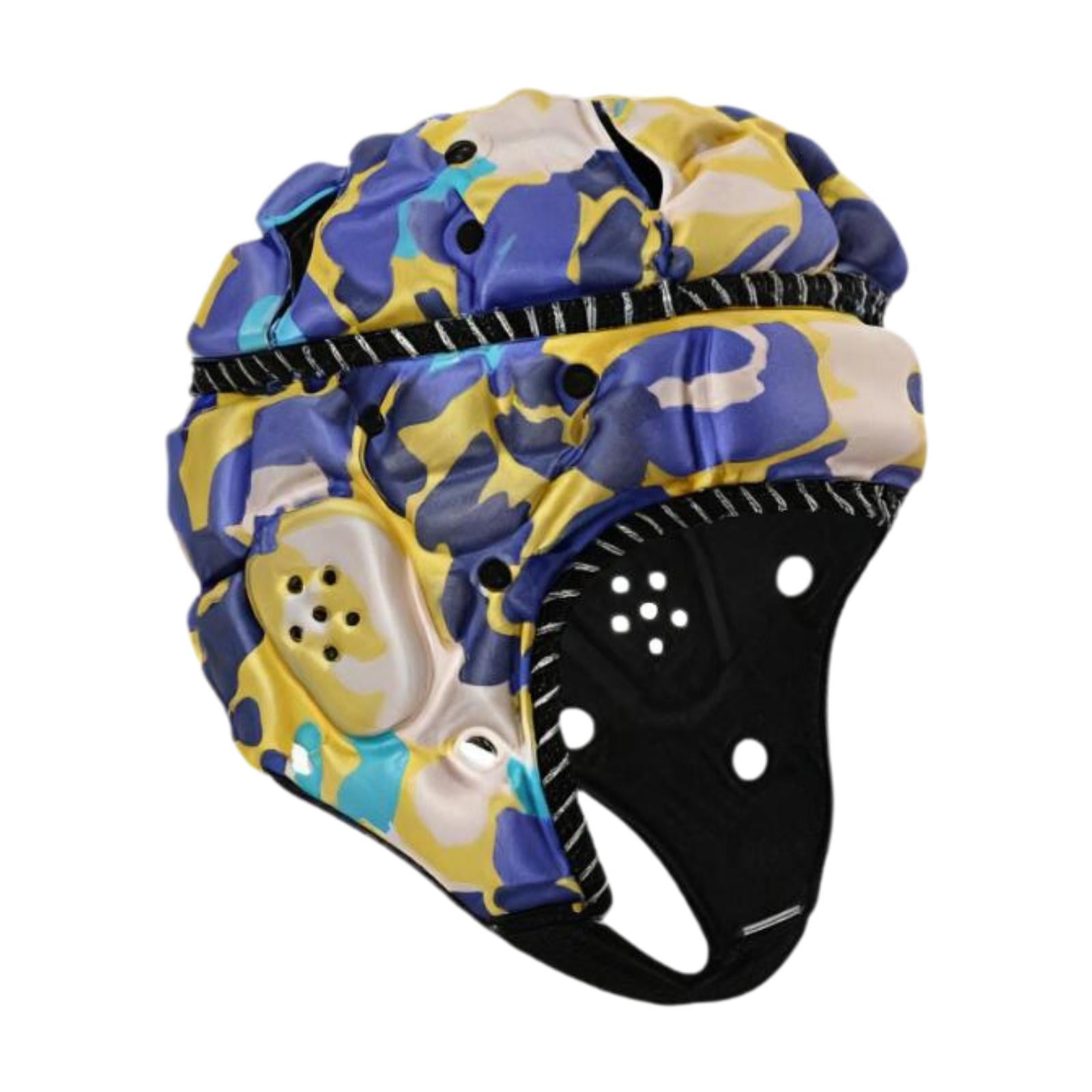 Rugby Helmet Headguard Cap Adjustable Soft Padding Lightweight Adult Soccer Football Men Women