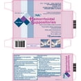 thumbnail image 1 of Rugby Hemorrhoidal Suppositories Reduces Internal Swelling, 12ct, 2-Pack, 1 of 2