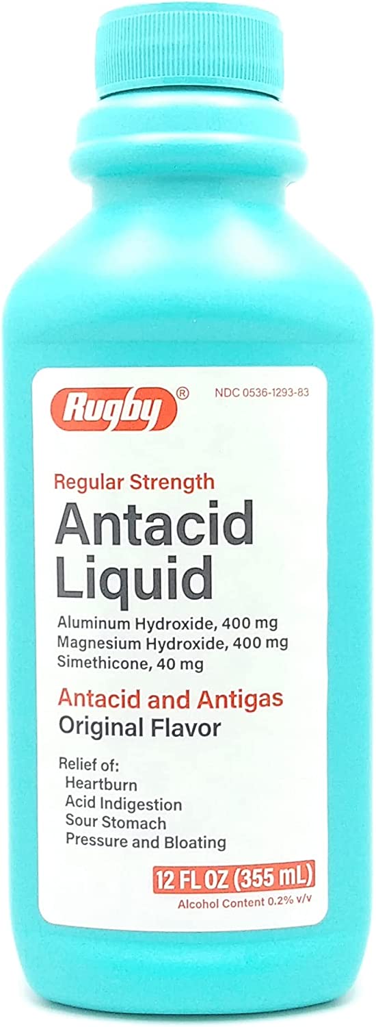 Rugby Laboratories Antacid Liquid Regular Strength Aluminum Hydroxide