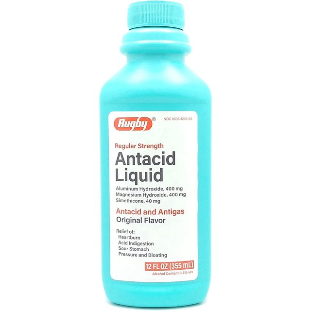 Rugby Laboratories Antacid Liquid Regular Strength Aluminum Hydroxide