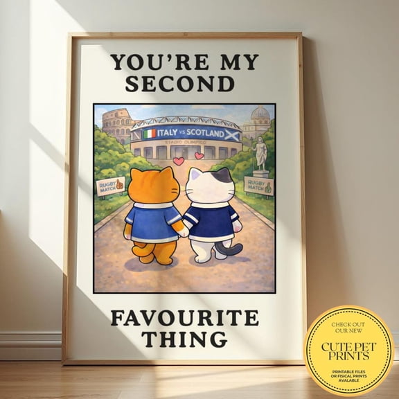 Rugby Love Sports Couple Date Poster Unframed Paper Print