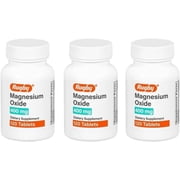 Rugby Magnesium Oxide 400mg Mineral Supplement 120 Tablets 3 Pack