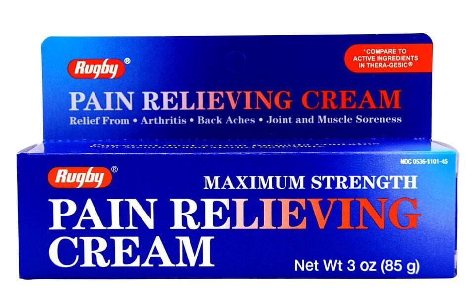 Rugby Maximum Strength Pain Relieving Cream 3 oz TheraGesic Creme