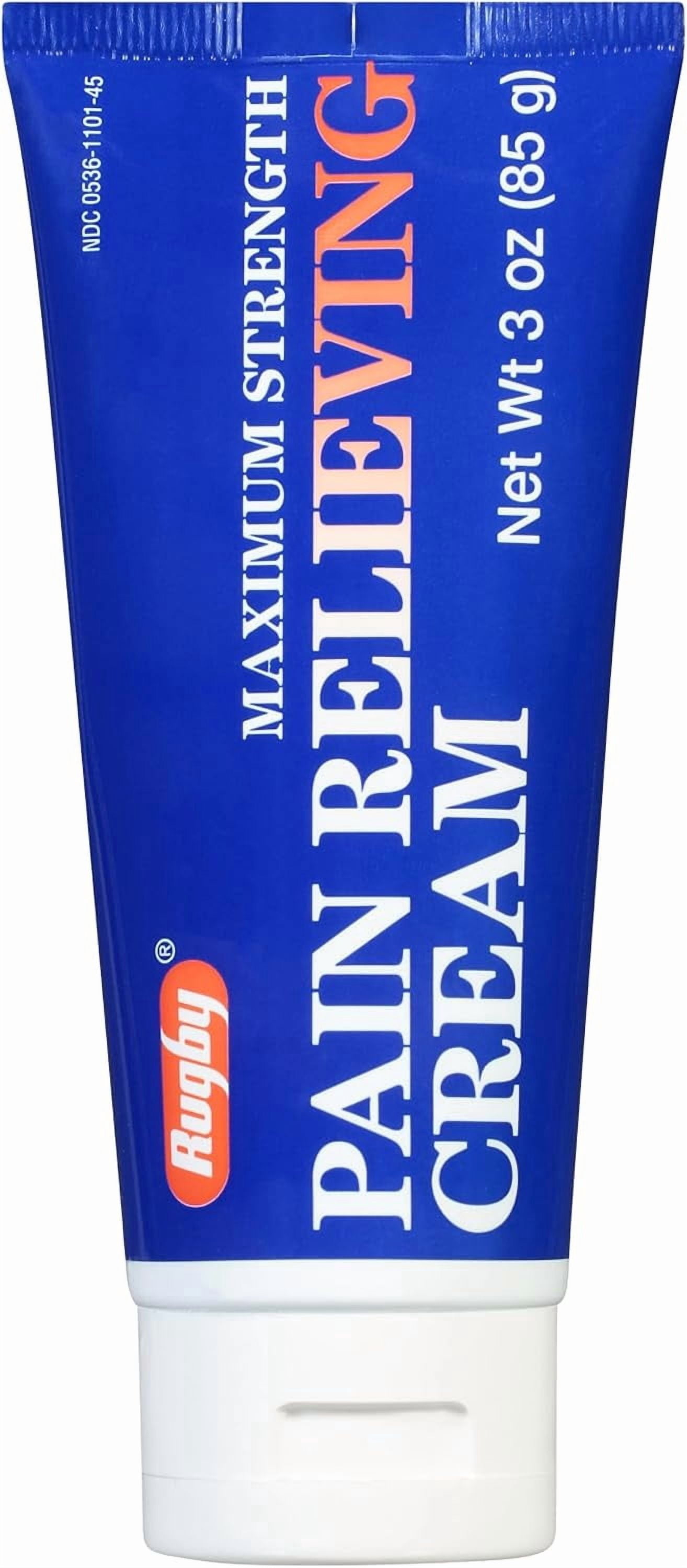 Rugby Maximum Strength Pain Relieving Cream, 3oz. Per Tube