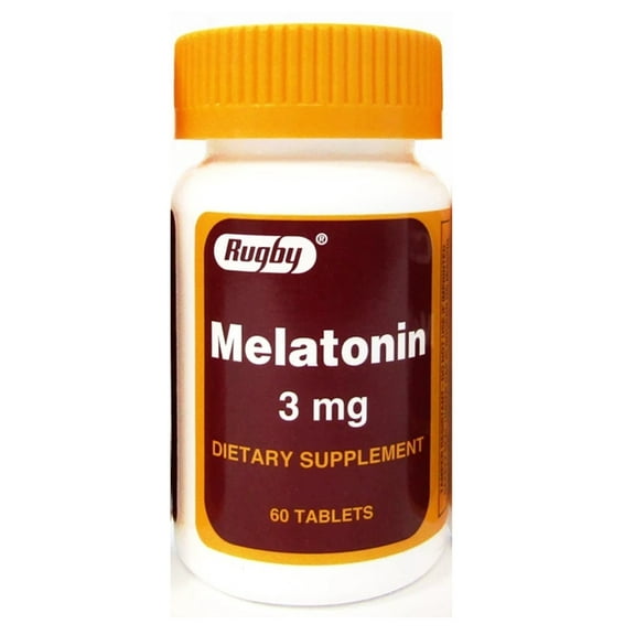 Rugby Melatonin 3 mg Tablets, 60 Ct