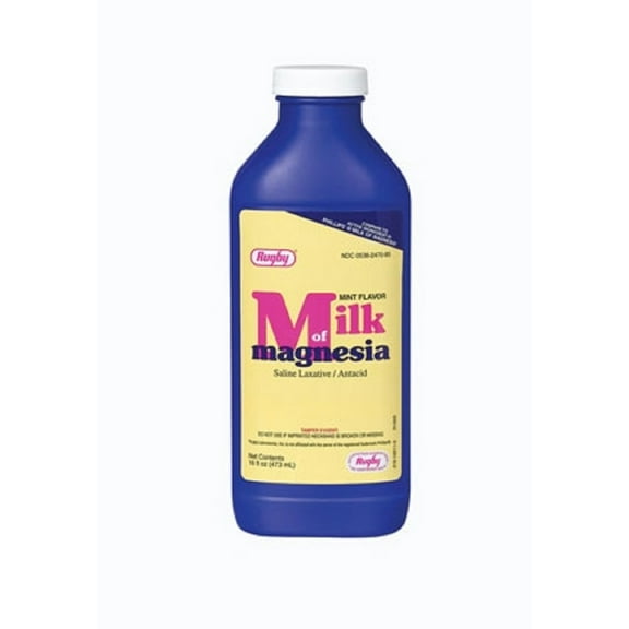 Rugby Milk Of Magnesia Magnesium Hydroxide-8% White 473Ml Upc 305362470851