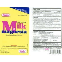 Rugby Milk Of Magnesia Magnesium Hydroxide-8% White 473Ml Upc 305362470851