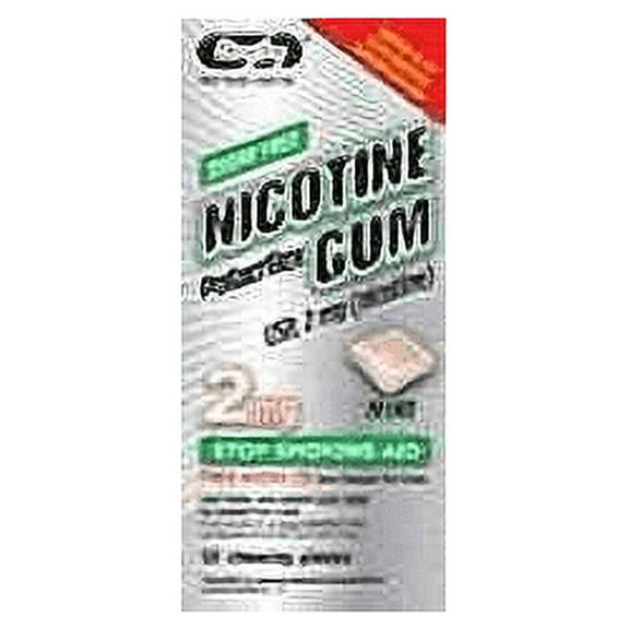 Rugby Mint Polacrilex Nicotine Gum, 2 mg, 50 Count