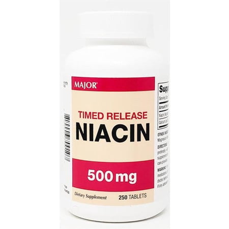 Rugby Niacin Time Release 500 mg 250 Ct | Nicotinic Acid Capsules | Dietary Supplement Vitamin B3 Niacin | Vital Nutrients Niacin Gummies for Adults | Made in USA