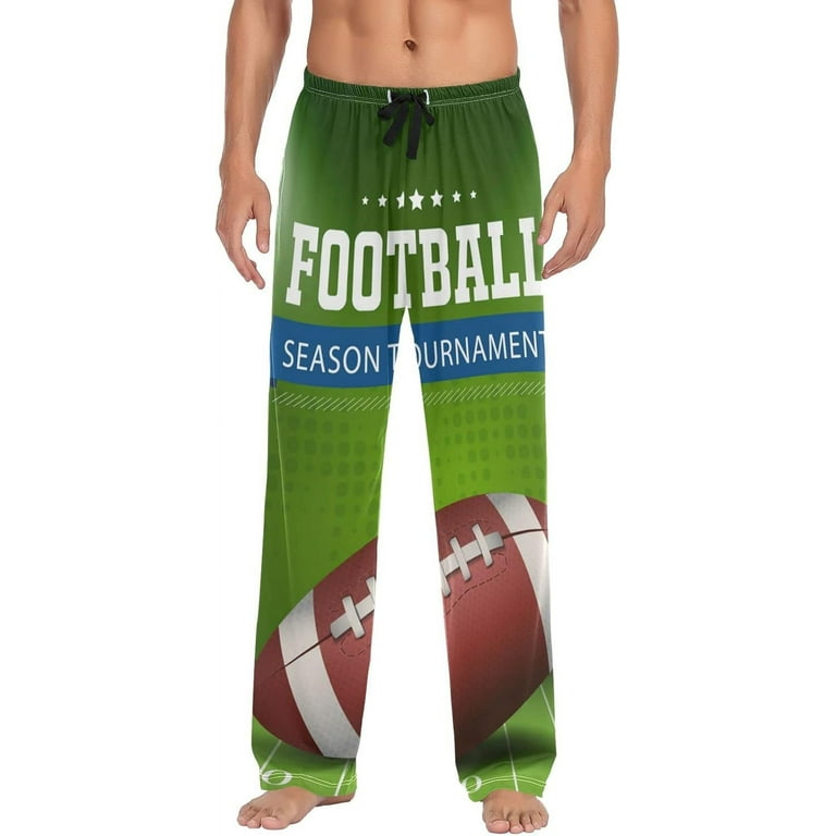 Rugby On American Football Field Mens Pajama Pants Sleepwear Lounge Men s Pajama Bottoms Gift for Family