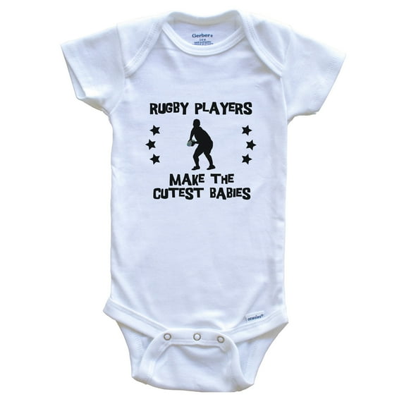 Rugby Players Make The Cutest Babies Funny Rugby Baby Bodysuit