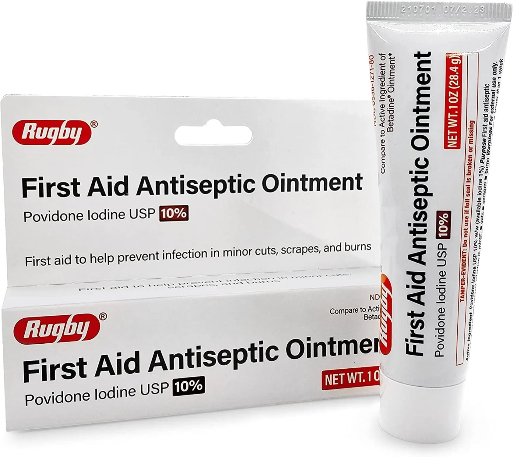 Rugby Povidone Iodine 10% First Aid Ointment 1 oz.