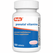 Rugby Prenatal Vitamins Tablets, 100 Count