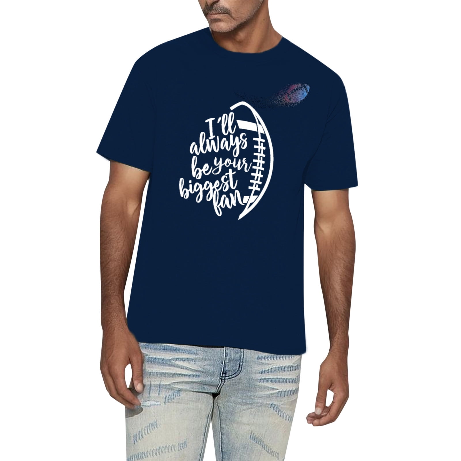 Rugby Printed Short Sleeved Men's And Women's T Shirt Casual Top