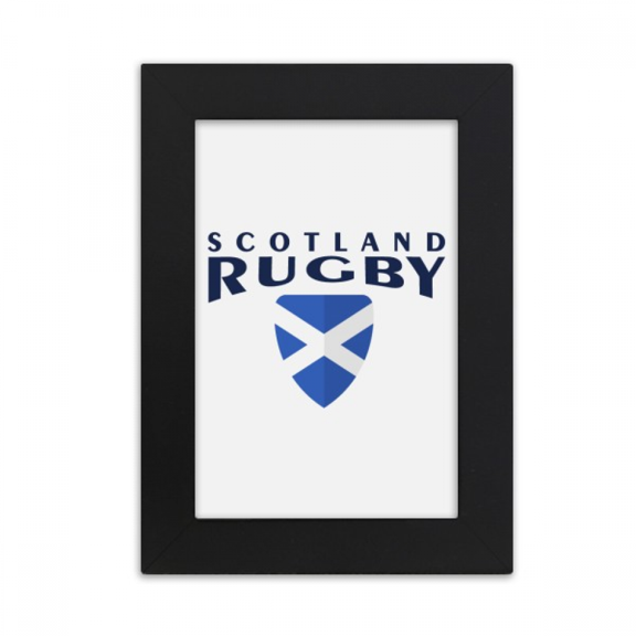 Rugby Scotland Run Art Deco Fashion Desktop Photo Frame Picture Display Art Painting Exhibit