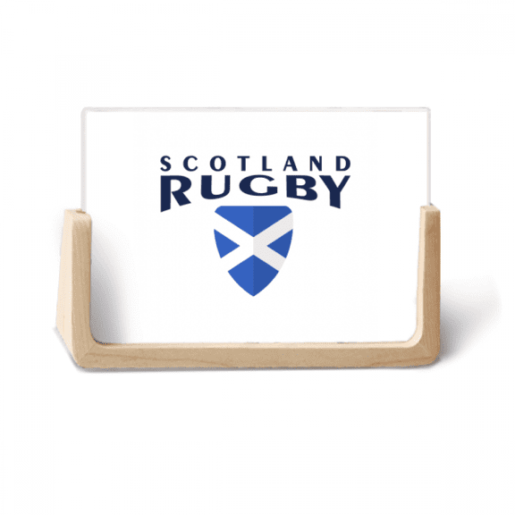 Rugby Scotland Run Art Deco Fashion Photo Wooden Photo Frame Tabletop Display