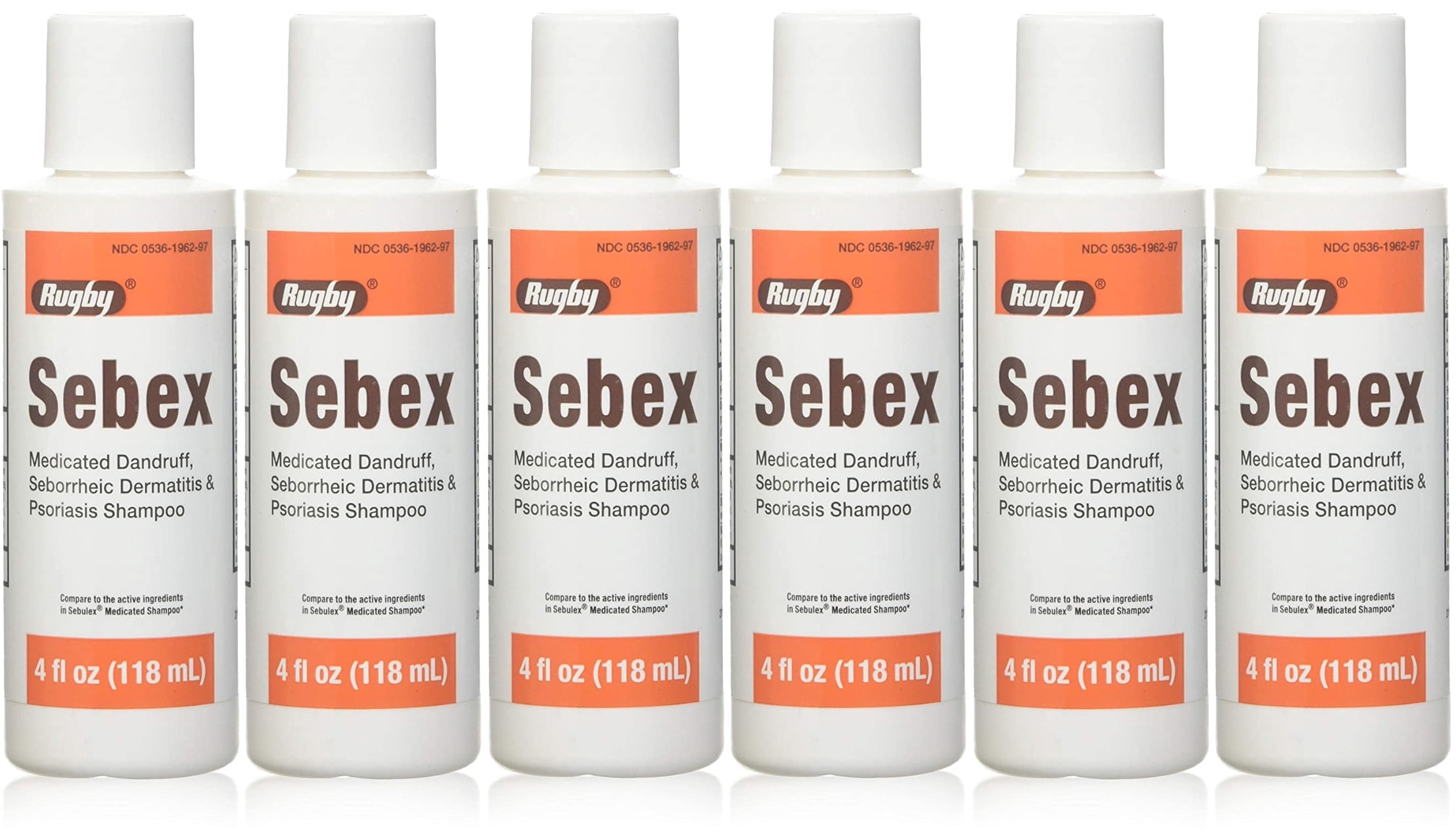 Rugby Sebex Medicated Dandruff Shampoo - Relief for Dermatitis and