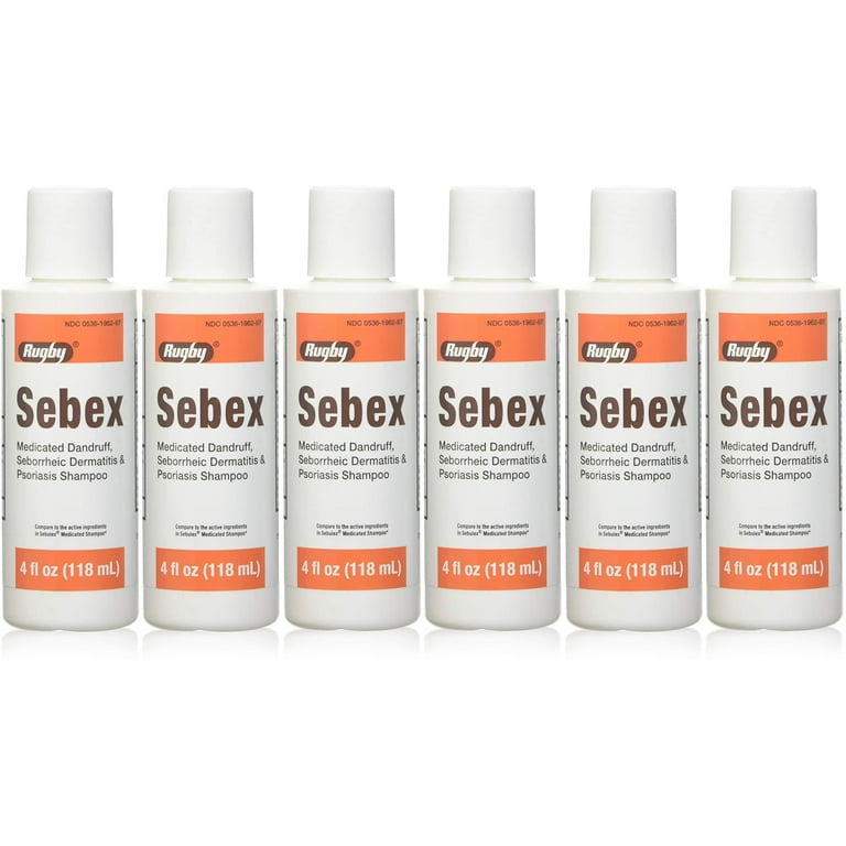 Rugby Sebex Medicated Dandruff Shampoo - Relief for Dermatitis and