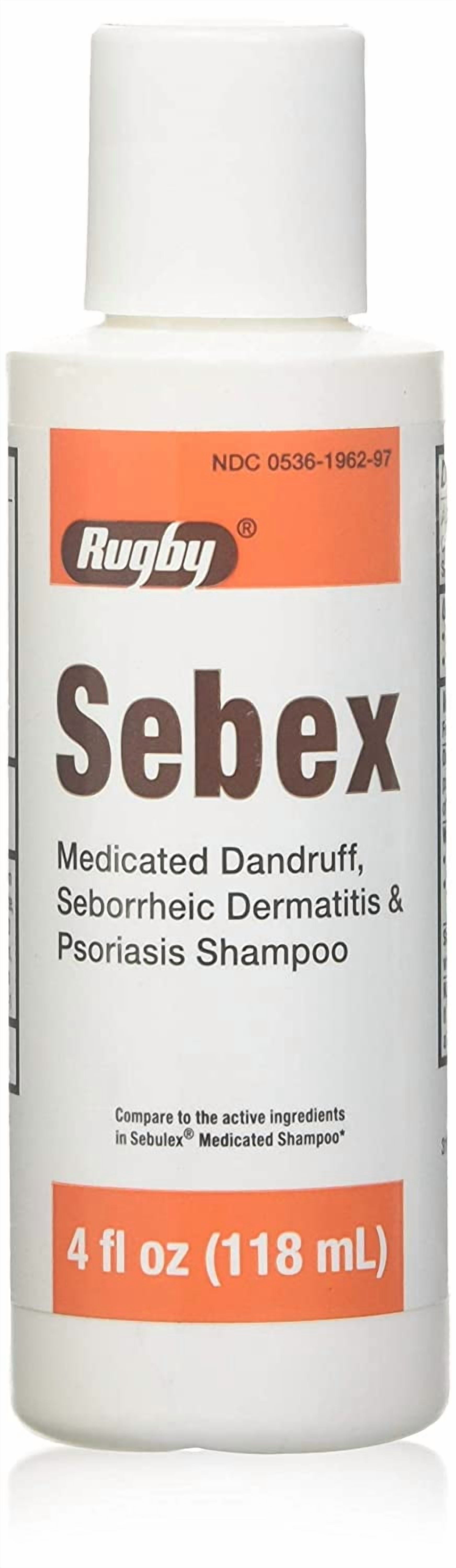 Rugby Sebex Liquid Medicated Dandruff Shampoo - 4 Oz - Walmart.com