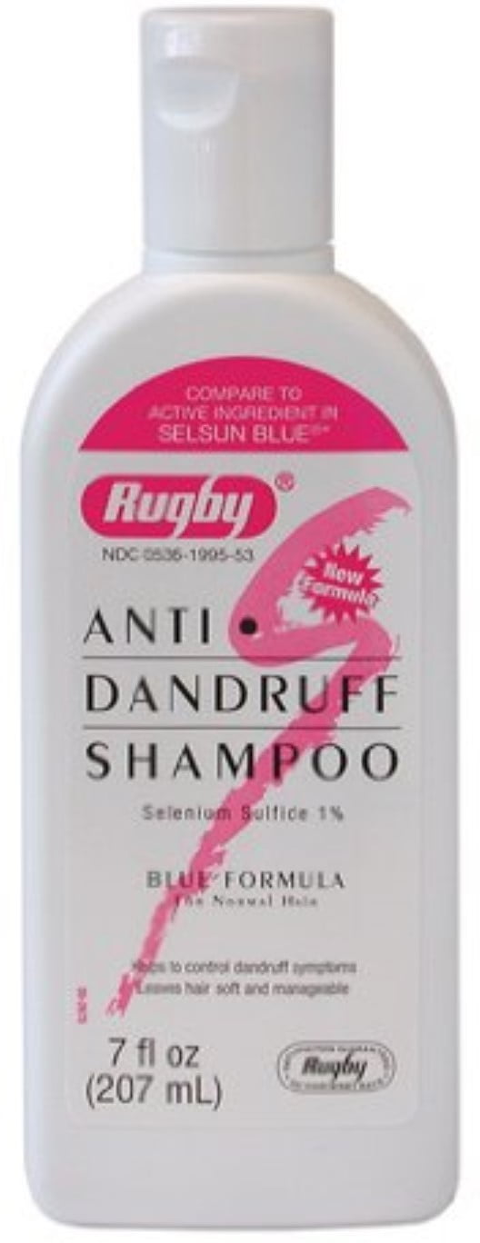 Rugby Selenium Sulfide Anti-Dandruff Shampoo 7 oz (Pack of 4)