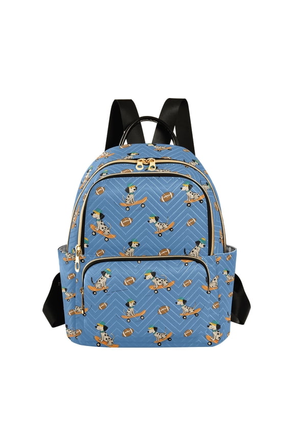 Rugby Skateboard Fashion Backpack for Women Lightweight College Travel Casual Daypack