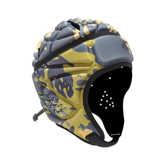 Rugby Soft Helmet Soccer Headgear Rugby Helmet Headguard Goalie Hat Cap Soft Protective Rugby Headguard