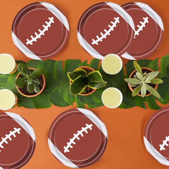 Rugby Themed Disposable Paper Plates for Party Tableware