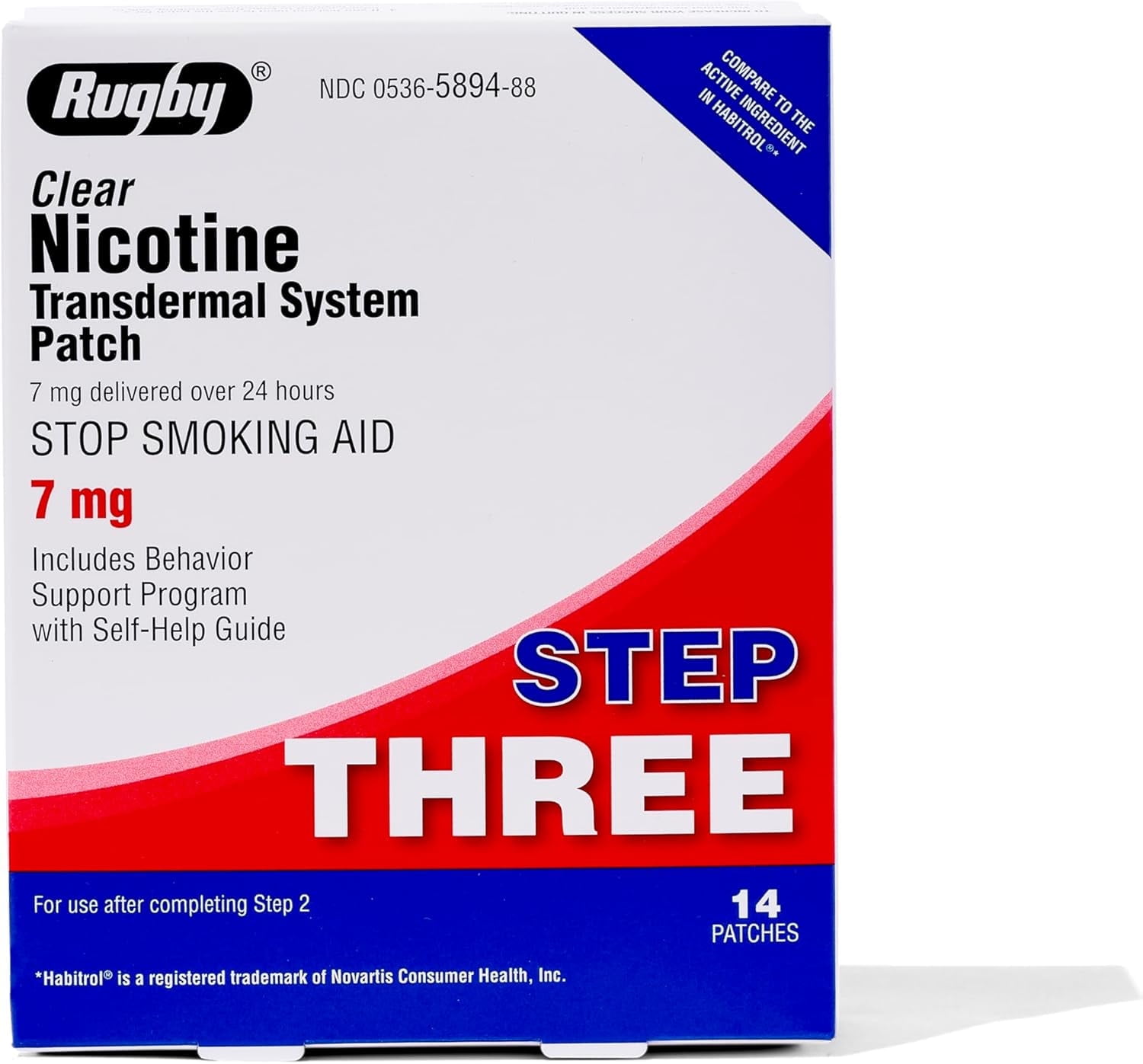 Rugby Transdermal Nicotine Patch, 14 Count