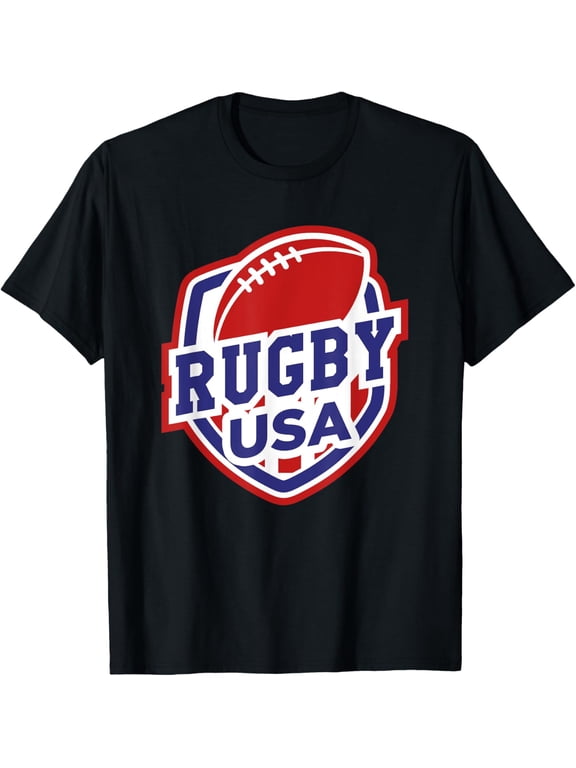 Rugby USA Support the Team Shirt Football USA Flag T-Shirt