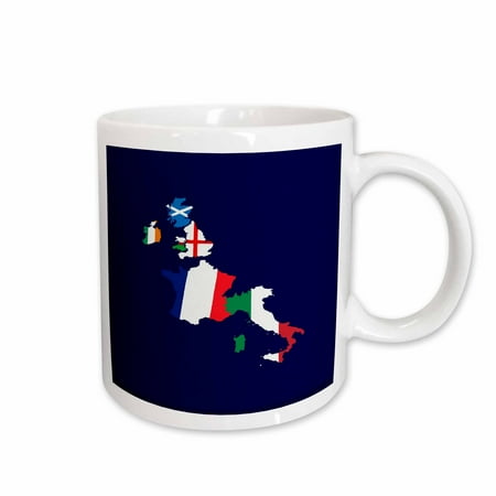 3drose, Rugby Union Fan, 15oz Mug