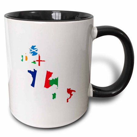 3drose, Rugby Union Fan, 15oz Two-tone Black Mug