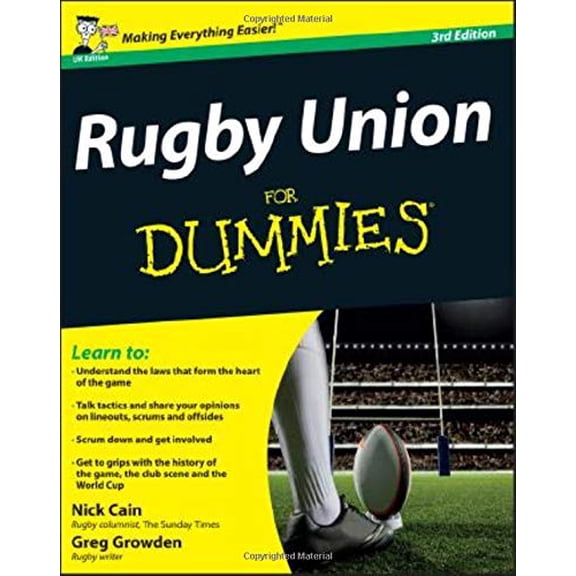 Pre-Owned Rugby Union for Dummies