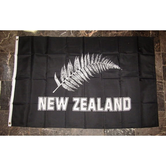 Rugby World Cup 3x5 New Zealand Silver Fern Flag 3'x5' Grommets