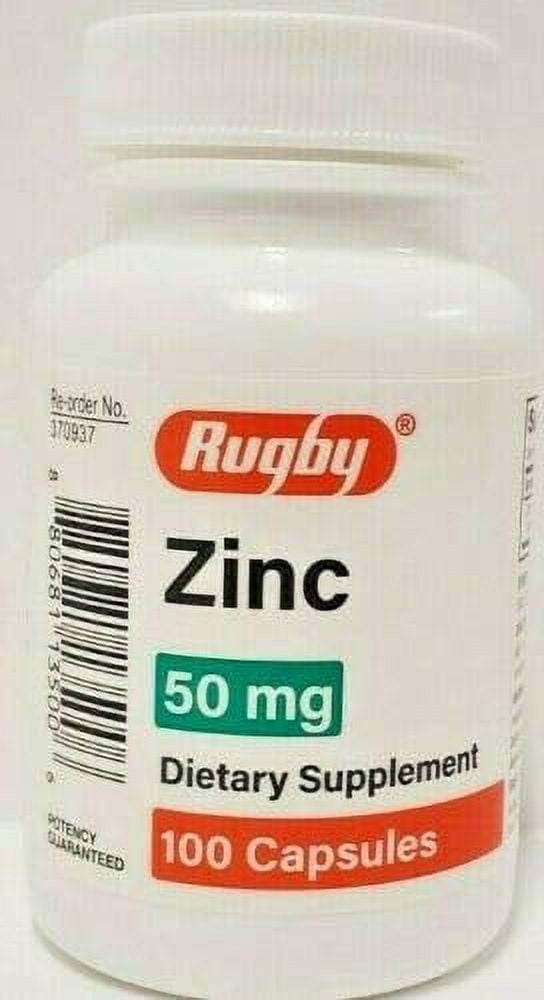 Rugby Zinc 50 mg Capsules