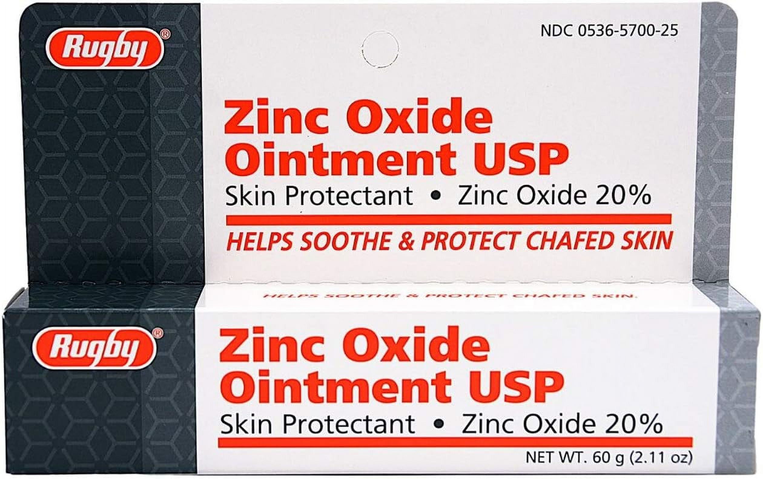 Rugby Zinc Oxide 20 Skin Protectant Ointment Relief for Diaper Rash