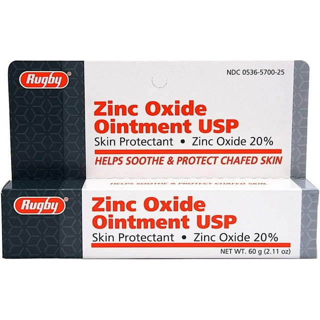 Rugby Zinc Oxide 20 Skin Protectant Ointment Relief for Diaper Rash