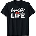 thumbnail image 1 of Rugby is life - funny humor man gift T-Shirt, 1 of 3