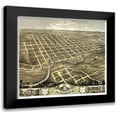 thumbnail image 1 of Ruger 12x12 Black Modern Framed Museum Art Print Titled - Faribault Minnesota - Ruger 1869, 1 of 5