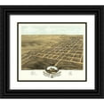 thumbnail image 1 of Ruger 13x12 Black Ornate Wood Framed with Double Matting Museum Art Print Titled - Young America Illinois - Ruger 1869, 1 of 4
