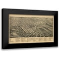 thumbnail image 1 of Ruger 14x10 Black Modern Framed Museum Art Print Titled - Winston Salem North Carolina - Ruger 1891, 1 of 5