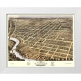 thumbnail image 1 of Ruger 14x12 White Modern Wood Framed Museum Art Print Titled - Danville Illinois - Ruger 1869, 1 of 4