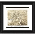 thumbnail image 1 of Ruger 23x20 Black Ornate Wood Framed with Double Matting Museum Art Print Titled - Beaver Dam Wisconsin - Ruger 1867, 1 of 4
