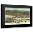 thumbnail image 1 of Ruger 24x17 Black Modern Framed Museum Art Print Titled - Chicago Illinois - Ruger 1868, 1 of 5